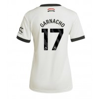 Maglia Calcio Manchester United Alejandro Garnacho #17 Terza Divisa Donna 2024-25 Manica Corta